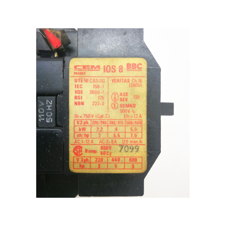 Contattore interruttore BBC CEM IOS 12