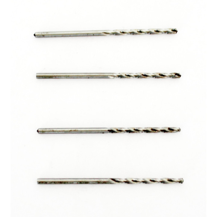 Kit 4 x Punte da Trapano Elicoidali NORMEX DIN 338 da 1.90mm.