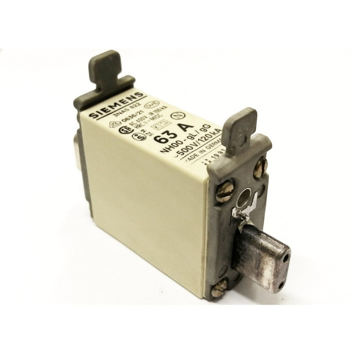 Fusibile Siemens 3NA5 822 63A 500V/120kA