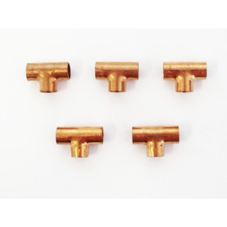 VIEGA 101435 - 10Pz Raccordo a T in Rame 12mm