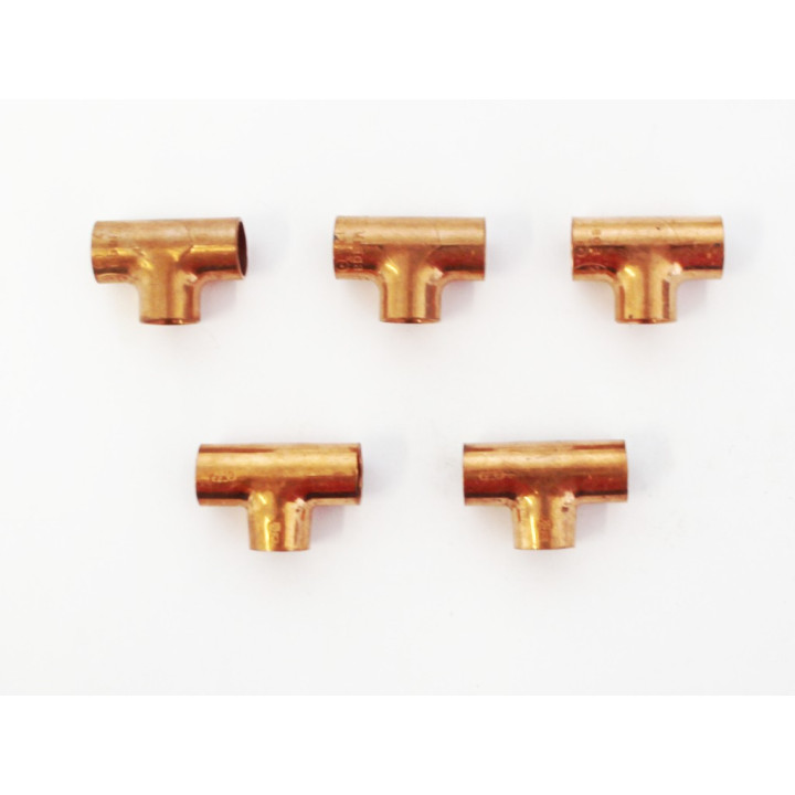 VIEGA 101435 - 10Pz Raccordo a T in Rame 12mm