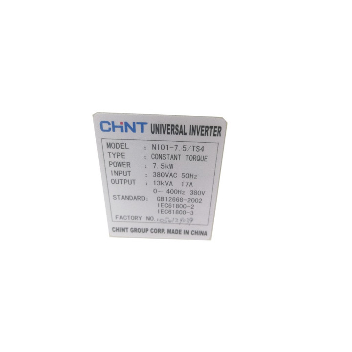 CHINT INVERTER NI01-7.5/TS4