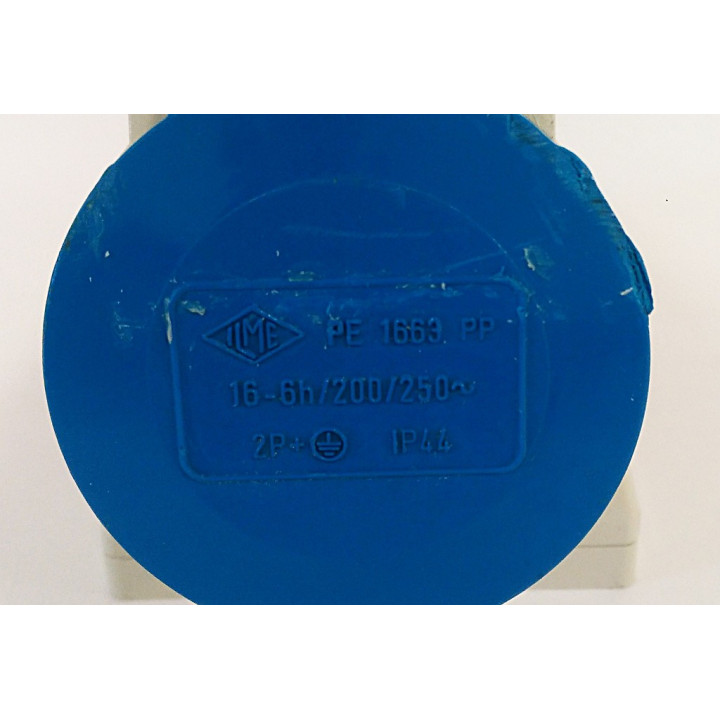 Ilme PE1663PP - Spina Industriale da Parete 16A - 2P+T - 200/250V - IP44