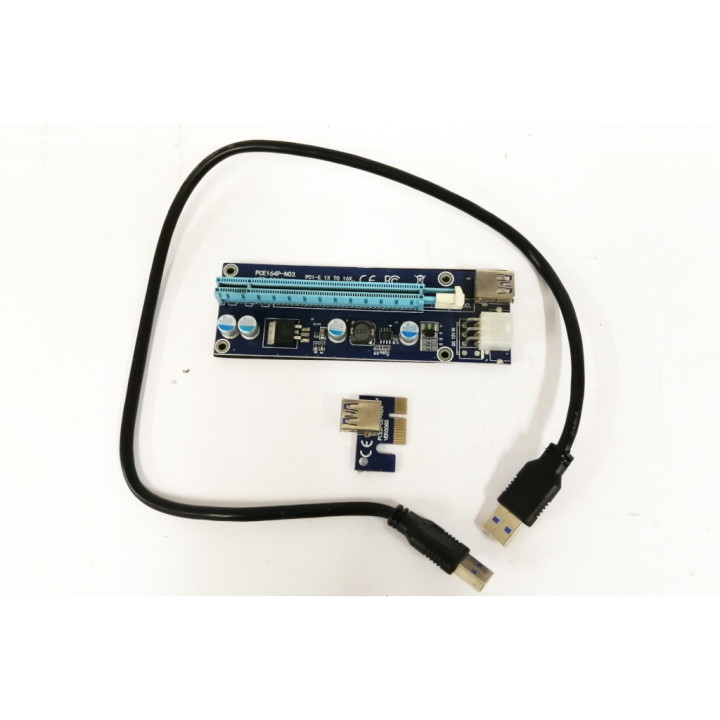 USB 3.0 PCE164P-N03 nero modulo conversione PCI-E 1X TO 16X per Mining