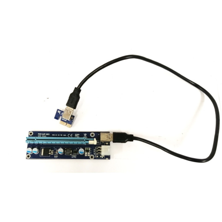 USB 3.0 PCE164P-N03 nero modulo conversione PCI-E 1X TO 16X per Mining