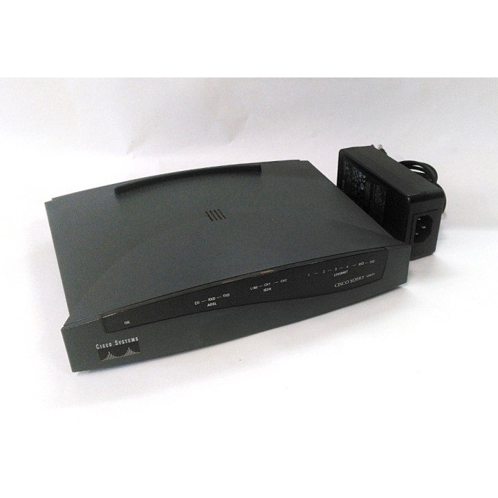 Cisco 1097-02-1804 - Network Router Series SOHO-A 96 ADSL 4-Port con Alimentatore