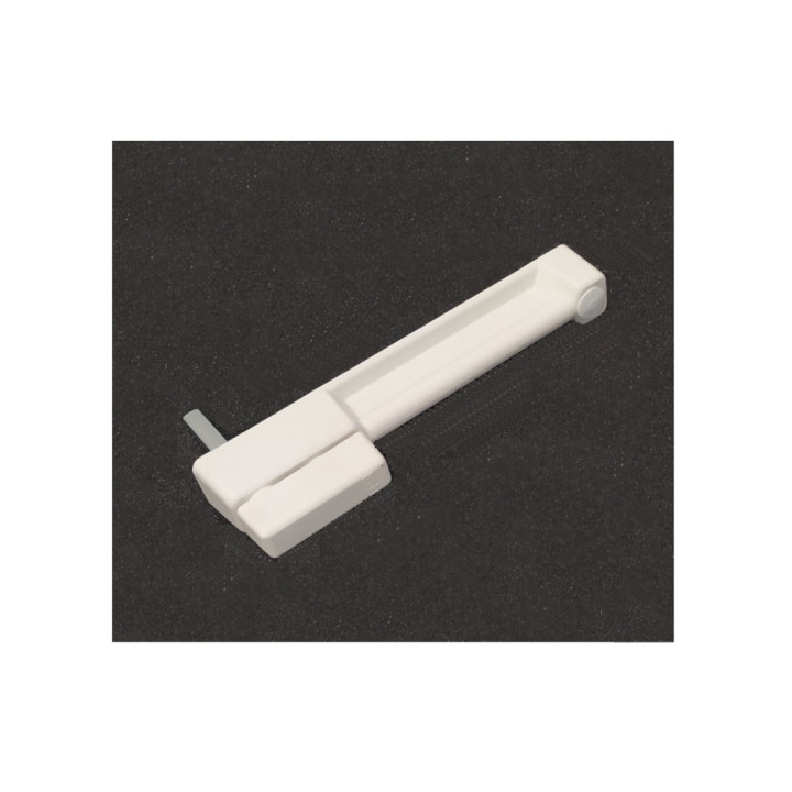 Maniglia Rettangolare in plastica - Lunghezza Cm. 17 - Bianca