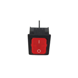 Interruttore a bilanciere bipolare RS-PRO  - illuminato Rosso