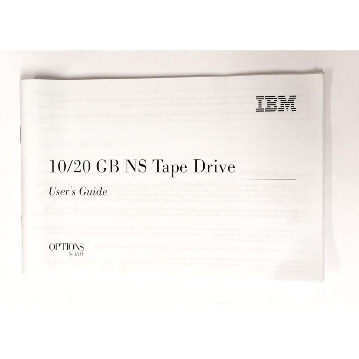 Guida all'installazione 10/20 GB NS Tape Drive PTIONS by IBM