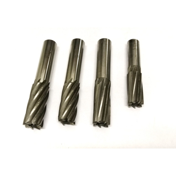 Set di 4 Frese sgrossatrici 16 - 17 - 18 - 19 HSS-SRU