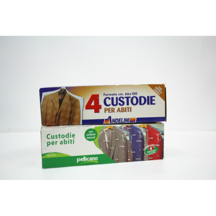 kit 3 confezioni custodie trapunti trasparenti 80 x 110  pz 2