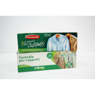 kit 3 confezioni custodie trapunti trasparenti 80 x 110  pz 2