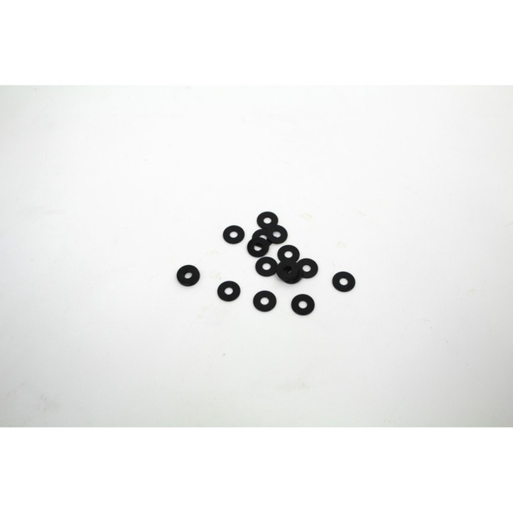 Rondelle nere 11 mm x 1 mm kit 100 pz