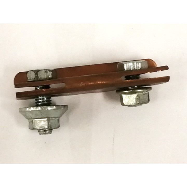 morsettiere in rame con 2 bulloni 7*3.5 cm