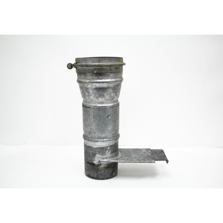 Struttura cappa in ferro zincato con serranda a ghigliottina