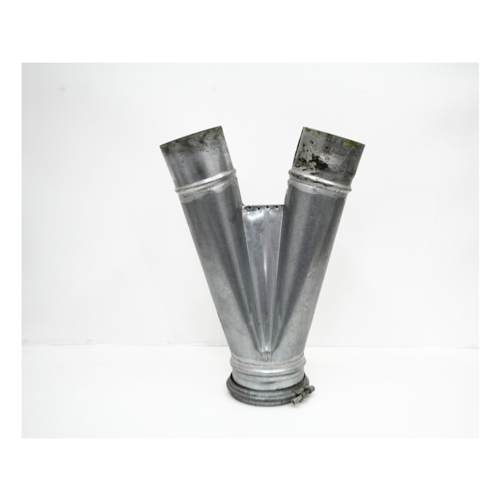 Struttura cappa ferro zincato con serranda a ghigliottina