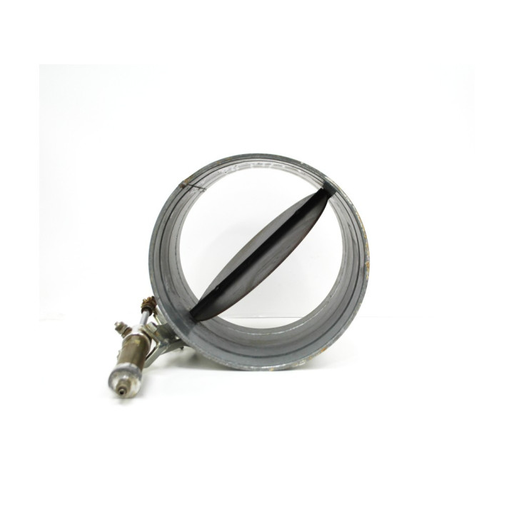 Struttura cappa in ferro zincato con serranda a ghigliottina