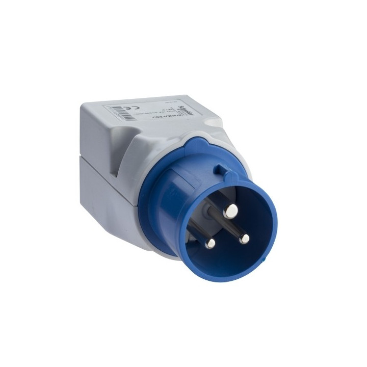 Adattatore IC 2P+T 16A 230V 2 Prese Bipasso Schneider PKZA202