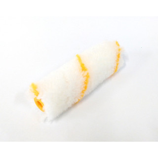 16002461 - Rullino in Tessuto Bianco con Riga Gialla Senza Manico