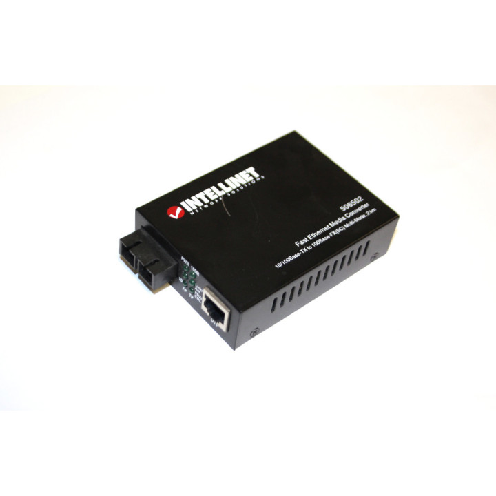 INTELLINET Fast Ethernet Media Converter - Transceiver 10/100 Multi-Mode