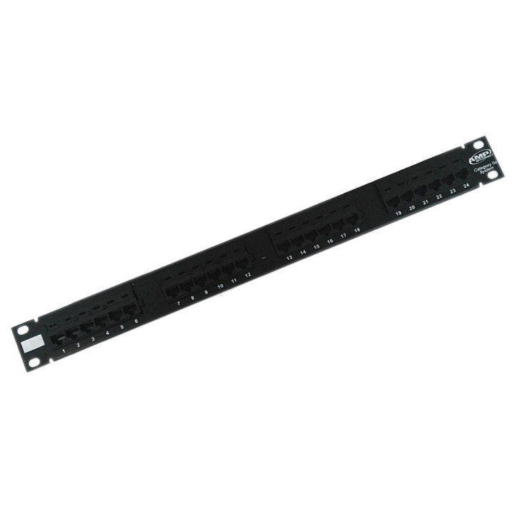 AMP 406330-1 - Patch Pannel 24 Porte Cat. 5E per Rack 19"
