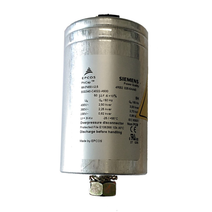 EPCOS PhiCap MKP-I-2.5 Film Capacitor 50uF 2.5KV 400VAC