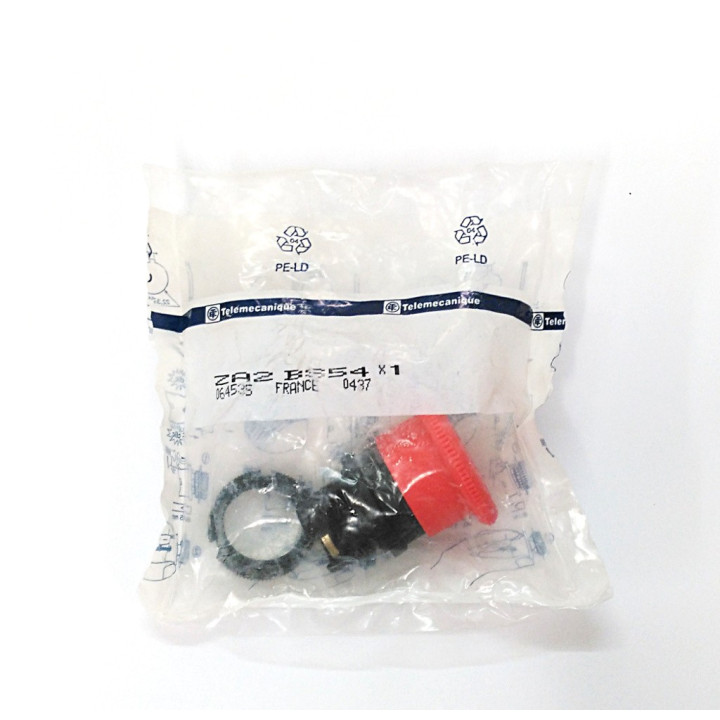 Telemecanique ZA2BS54 - Pulsante Allarme per Carroponti - Rosso