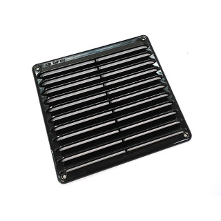 Griglia di Ventilazione da Appoggio in Plastica Nera 190x190mm