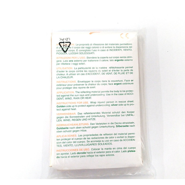 PVS - 5Pz Coperta Isotermica ORO/ARGENTO 2100x1600mm