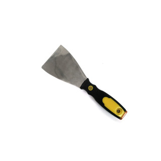 Spatola Stuccatori in Acciaio 105mm con Manico in Gomma Bicolore