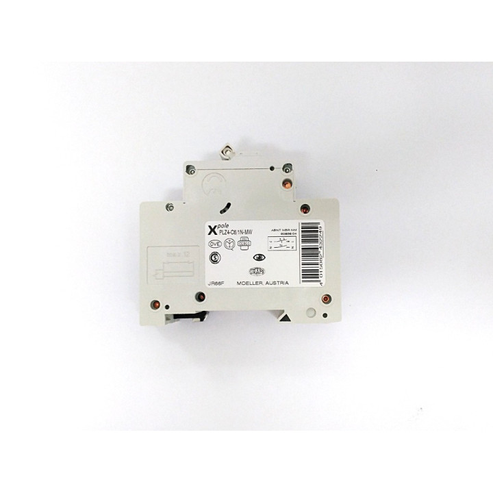 Moeller 243224 - Interruttore Automatico Magn. PLZ4-C6/1N-MW 6A C 4.5kA 1pol.+N