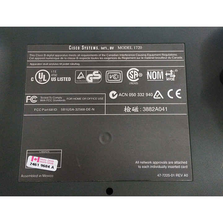 CISCO 47-7225-01 - Router 1720 SERIES 1700 con Alimentatore