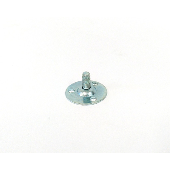 Piedino in Alluminio a 3 Fori con Perno M6x12mm
