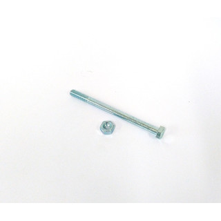 STARX 47.976.11 - 25 x Bullone Testa Esagonale + Dado M6x80mm - Zincato