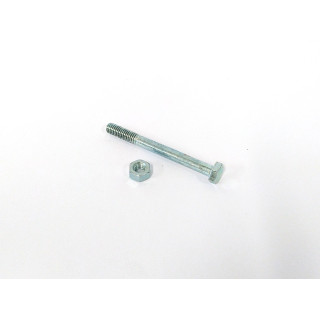 STARX 47.976.10 - 25 x Bullone Testa Esagonale + Dado M6x60mm - Zincato