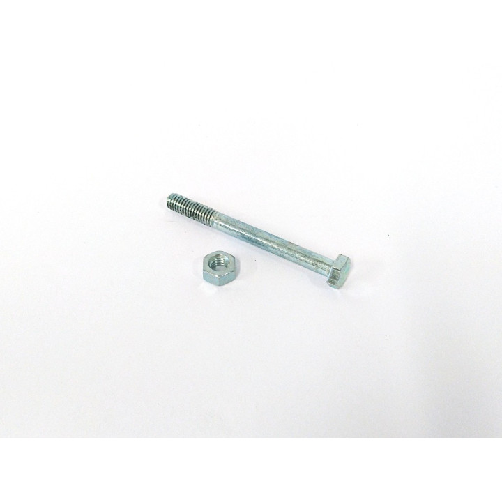 STARX 47.976.10 - 25 x Bullone Testa Esagonale + Dado M6x60mm - Zincato