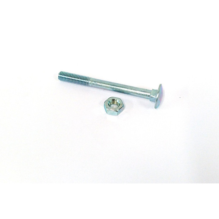 STARX 47.975.84 - 25 x Bullone Testa Tonda + Dado M10x100mm - Zincato