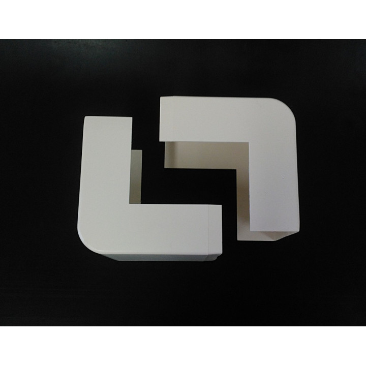 Arno KA40100.6 - 2 x Angolo Esterno per Canala 100x40mm - Bianco