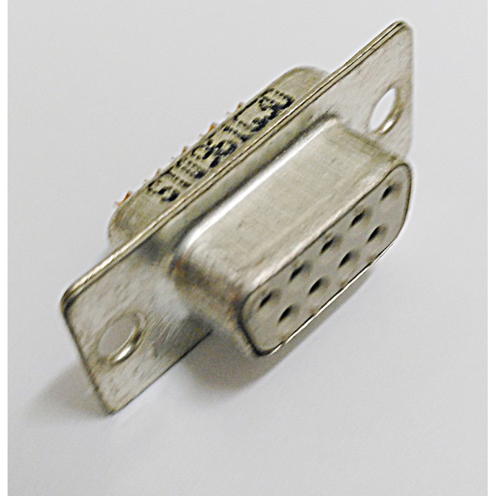RS-232 Connettore D-Sub a Saldare 9 Pin FEMMINA Foro Passante