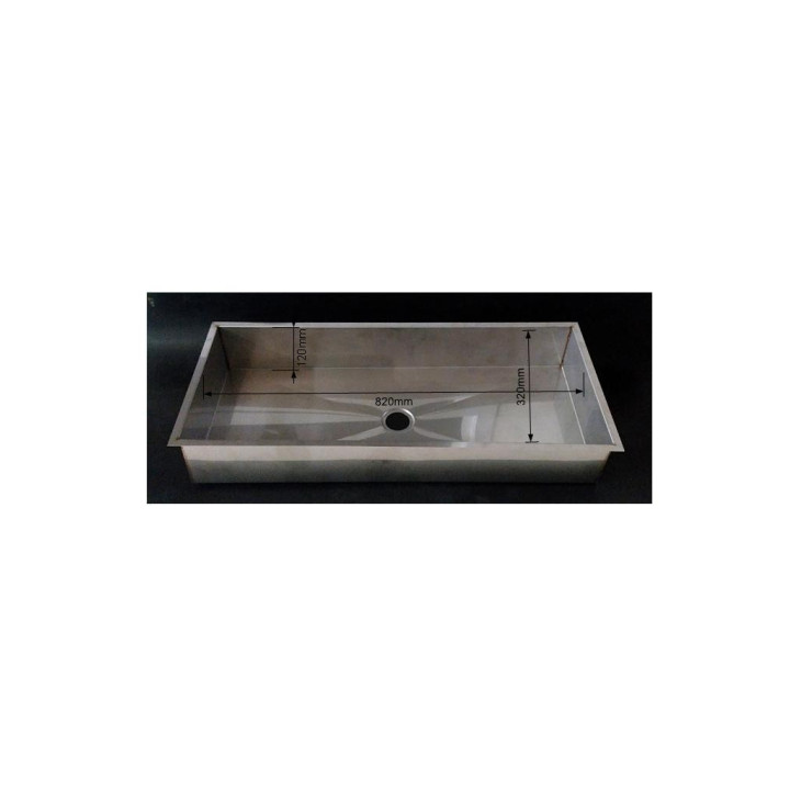 TEC SERVICE - Lavabo Bagno Rettangolare 820x320x120mm