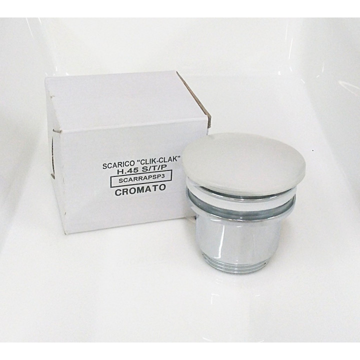 GEDA Nextage SCARRAPSP3 - Scarico Lavabo "CLIK-CLAK" H45mm S/T/P - Cromato