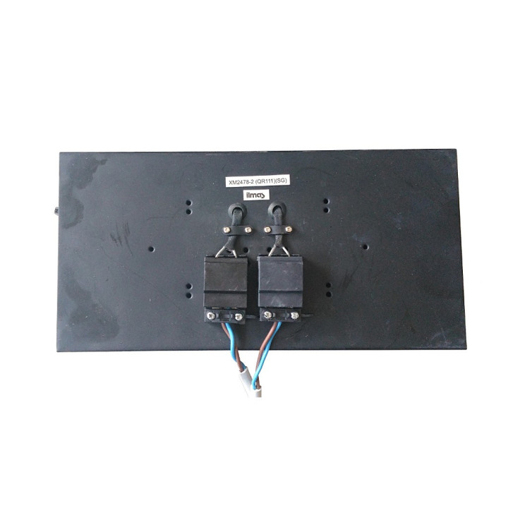 ilmas XM2478-2(QR111)(GS) - Doppia Luce da Incasso in Metallo con Lampada QR111  - Nero/Silver