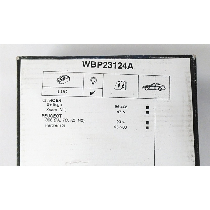 WAGNER WBP23124A - 4 x WGF100 Pastiglie Freno 90R 01214/742 per Autoveicoli Fino a 3.5 Tonnellate
