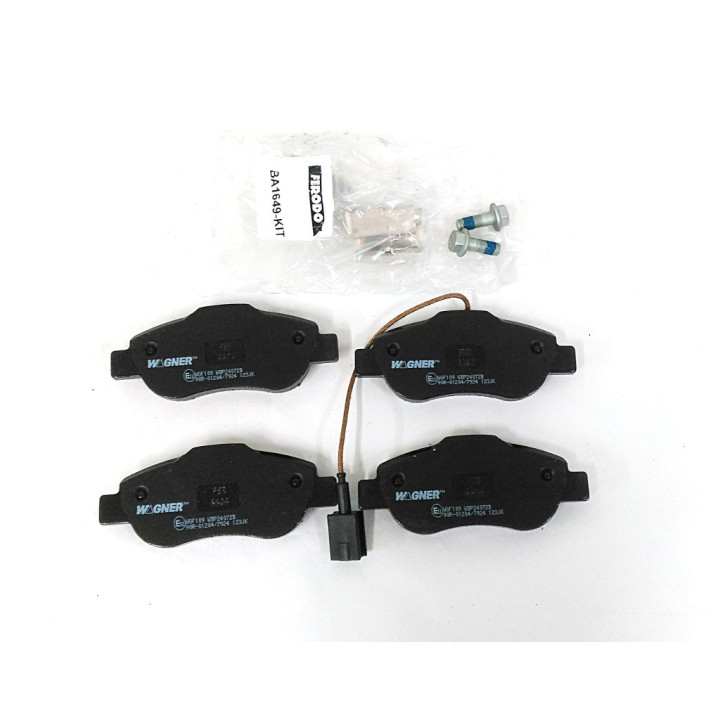 WAGNER WBP24072B - 4 x WGF109 Pastiglie Freno 90R 01204/7924 per Autoveicoli Fino a 3.5 Tonnellate