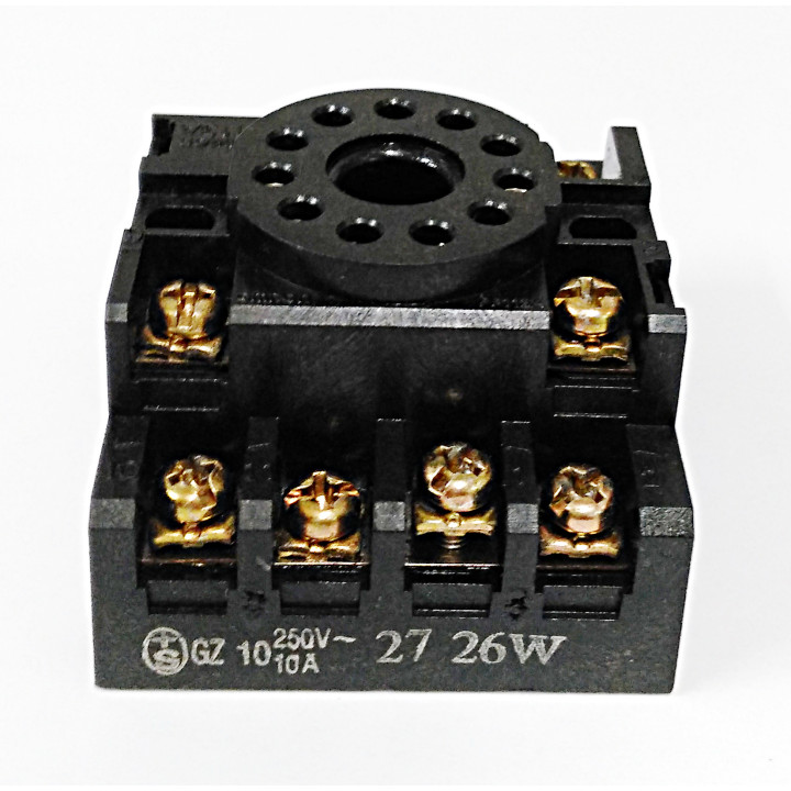 Relay Track Mounted Socket 3PDT