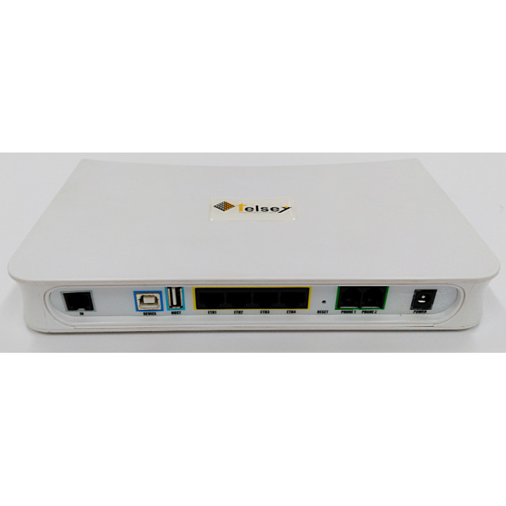 TELSEY CPVA642 -  ADSL2/2+ Router con Switch 4 Porte e 2xFXS VoIP