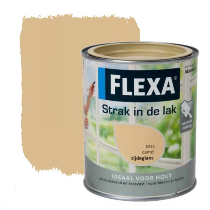 FLEXA Strak in de lak CAMEL 1025 Vernice Lucida all'Acqua 750ml