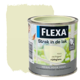 FLEXA Strak in de lak GIALLO Soft (Zachtgeel) 1022 Vernice all'Acqua 750ml