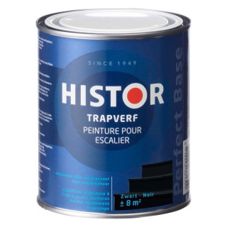 HISTOR Trapverf Peinture pour Escalier ZWART NOIR lt.0.75