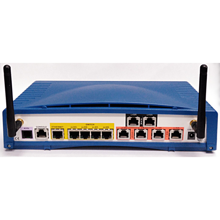 ADSL2/2+ Enterprise VoIP Router One 100-4B-2V A5EW/b - 4xBRI - 4xLAN Switch - 1 x ETH - 2xFXS - Firewall - VPN - QoS - WiFi